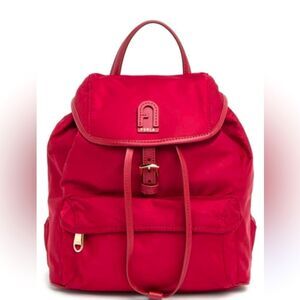 Furla Calipso Nylon Drawstring
Backpack In Cabernet NWT & Dust Bag